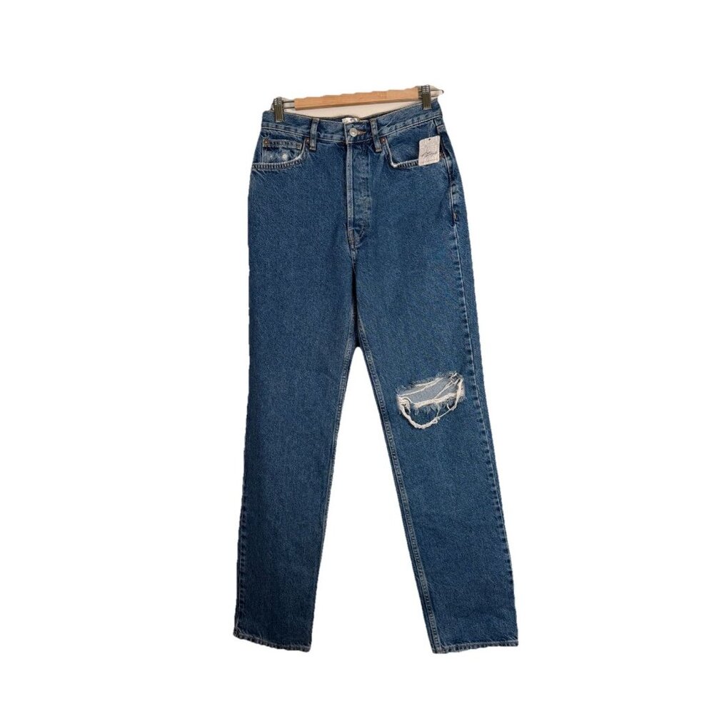 Free People Jeans We The Free Women’s Size 27 The Lasso Sapphire‎ Blue Boho NWT